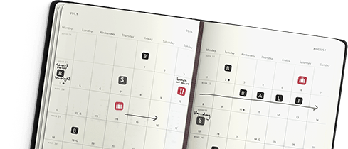 notebook calendar